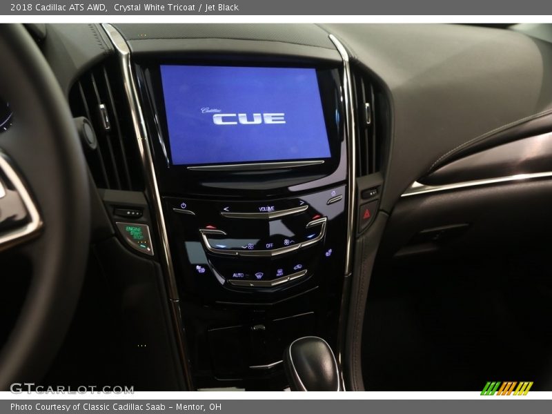 Crystal White Tricoat / Jet Black 2018 Cadillac ATS AWD