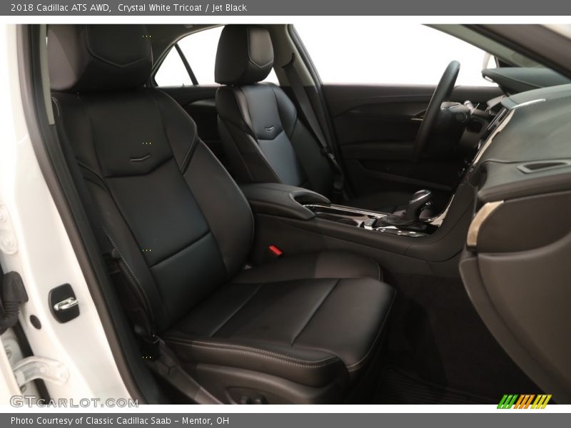 Crystal White Tricoat / Jet Black 2018 Cadillac ATS AWD