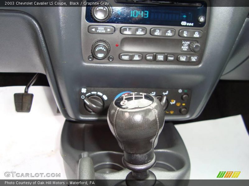 Black / Graphite Gray 2003 Chevrolet Cavalier LS Coupe