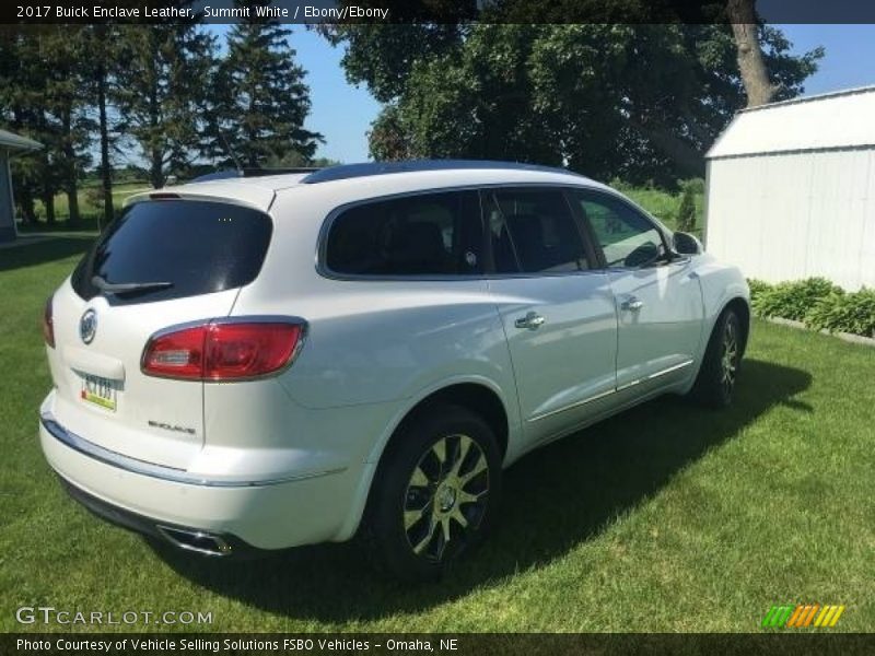 Summit White / Ebony/Ebony 2017 Buick Enclave Leather