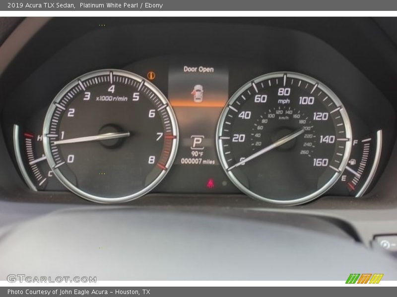 Platinum White Pearl / Ebony 2019 Acura TLX Sedan