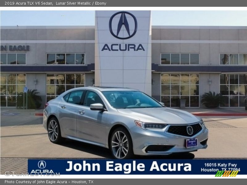 Lunar Silver Metallic / Ebony 2019 Acura TLX V6 Sedan