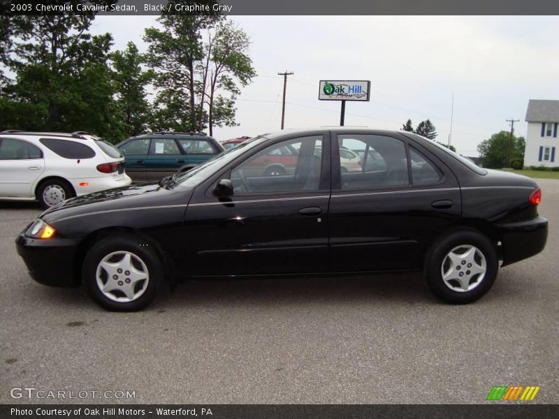 Black / Graphite Gray 2003 Chevrolet Cavalier Sedan