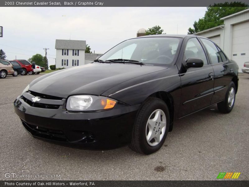 Black / Graphite Gray 2003 Chevrolet Cavalier Sedan