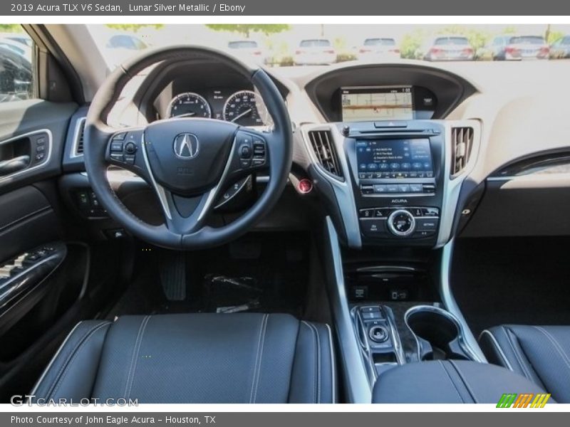 Lunar Silver Metallic / Ebony 2019 Acura TLX V6 Sedan