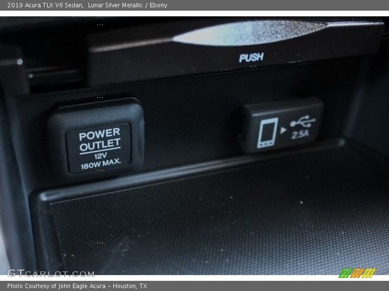 Lunar Silver Metallic / Ebony 2019 Acura TLX V6 Sedan