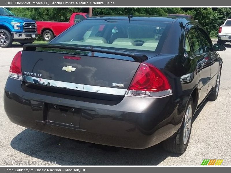 Mocha Bronze Metallic / Neutral Beige 2008 Chevrolet Impala LT