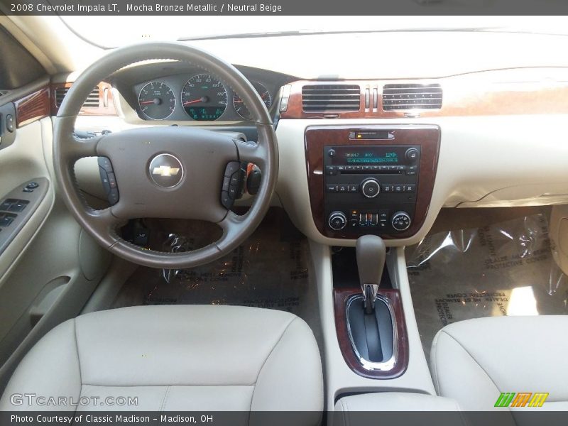 Mocha Bronze Metallic / Neutral Beige 2008 Chevrolet Impala LT