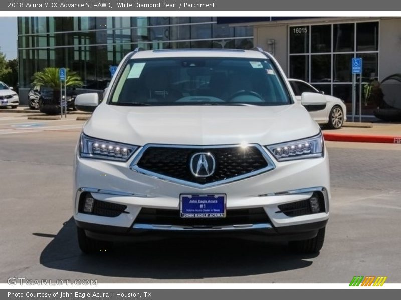 White Diamond Pearl / Parchment 2018 Acura MDX Advance SH-AWD