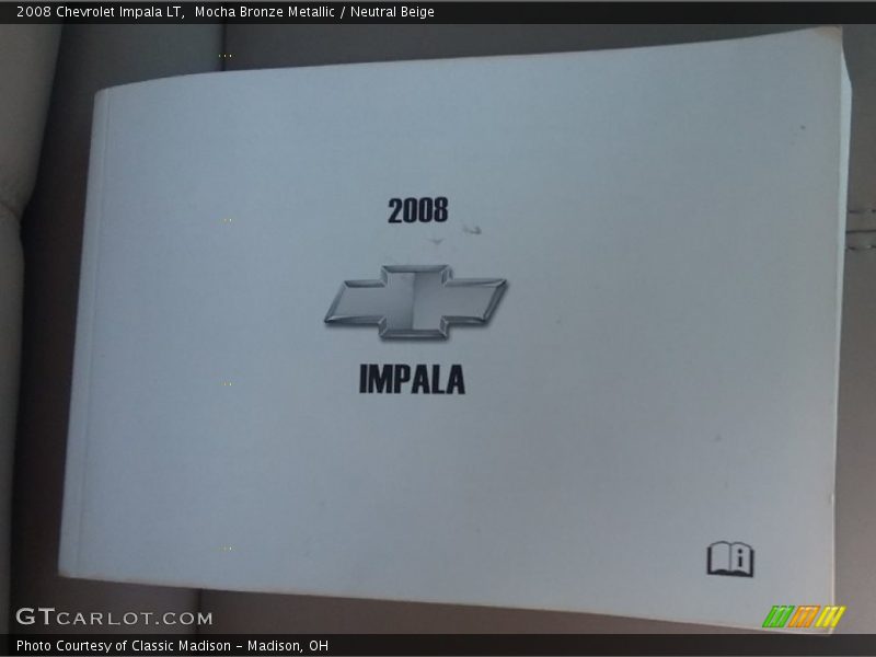 Mocha Bronze Metallic / Neutral Beige 2008 Chevrolet Impala LT