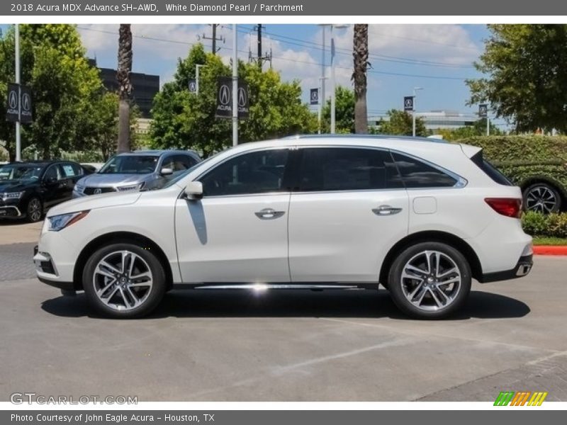 White Diamond Pearl / Parchment 2018 Acura MDX Advance SH-AWD