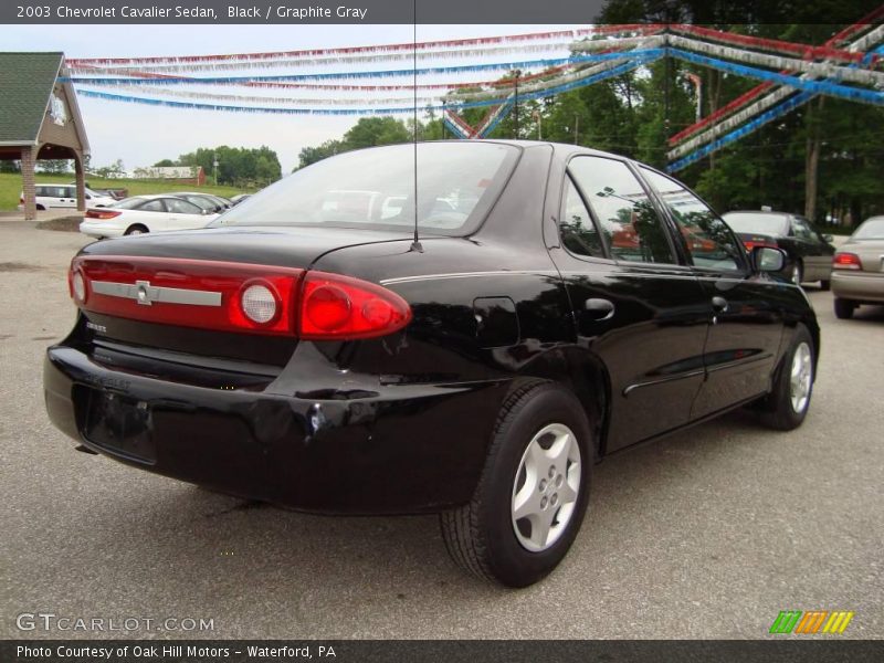 Black / Graphite Gray 2003 Chevrolet Cavalier Sedan