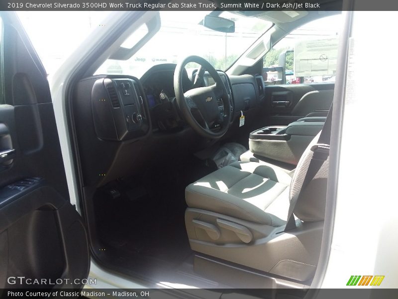 Summit White / Dark Ash/Jet Black 2019 Chevrolet Silverado 3500HD Work Truck Regular Cab Stake Truck