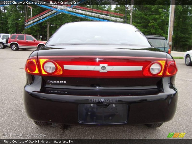 Black / Graphite Gray 2003 Chevrolet Cavalier Sedan
