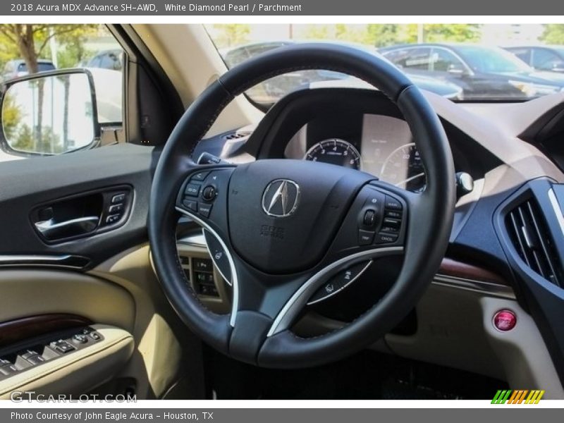 White Diamond Pearl / Parchment 2018 Acura MDX Advance SH-AWD
