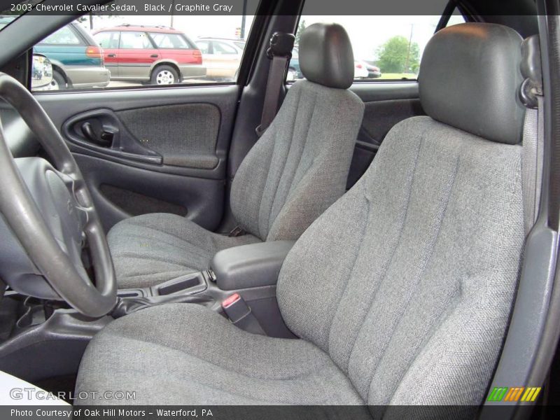 Black / Graphite Gray 2003 Chevrolet Cavalier Sedan