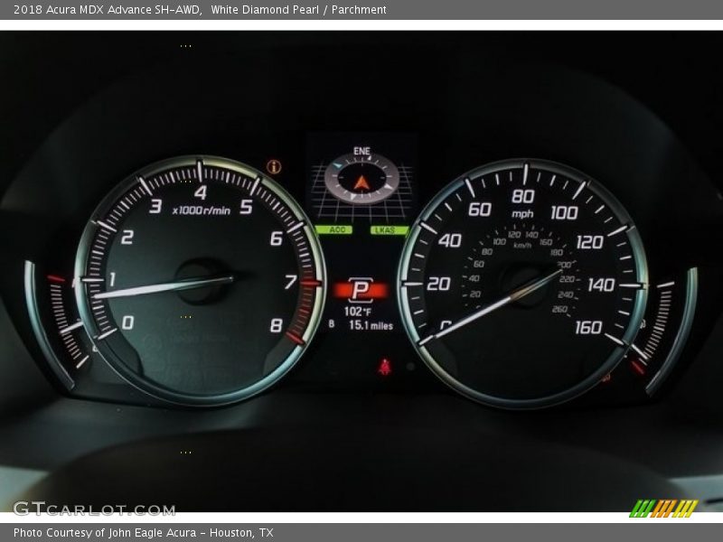 White Diamond Pearl / Parchment 2018 Acura MDX Advance SH-AWD