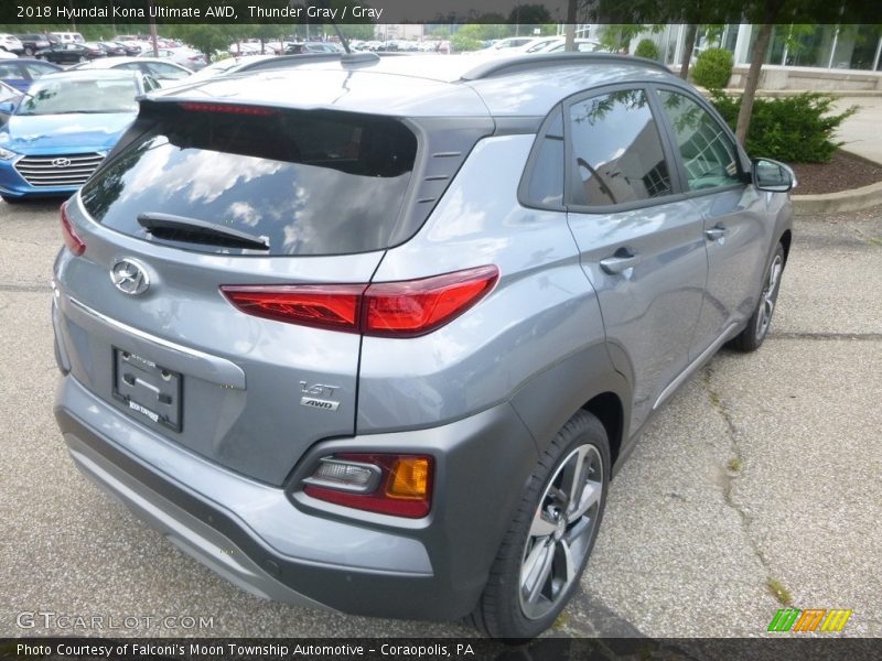 Thunder Gray / Gray 2018 Hyundai Kona Ultimate AWD