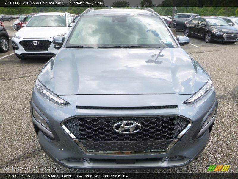 Thunder Gray / Gray 2018 Hyundai Kona Ultimate AWD