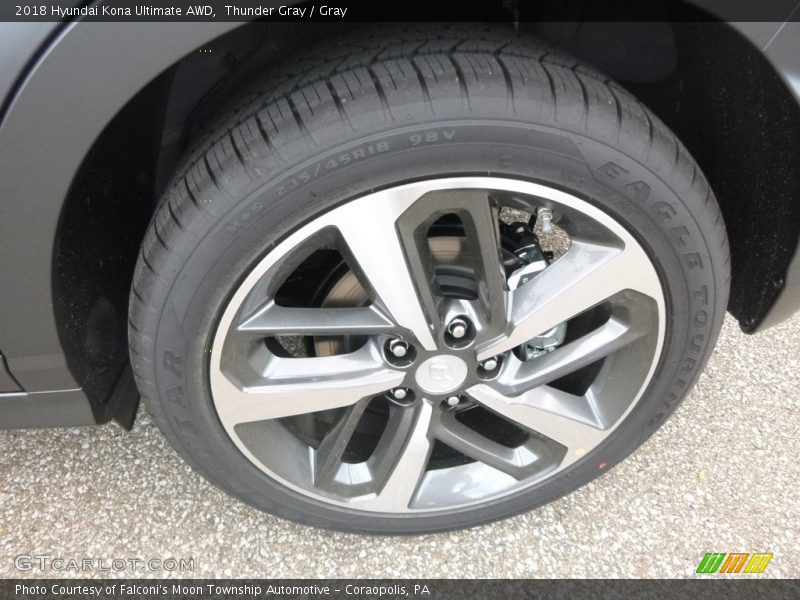 Thunder Gray / Gray 2018 Hyundai Kona Ultimate AWD