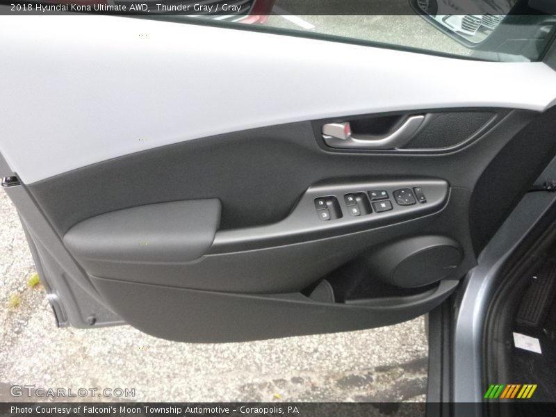 Thunder Gray / Gray 2018 Hyundai Kona Ultimate AWD