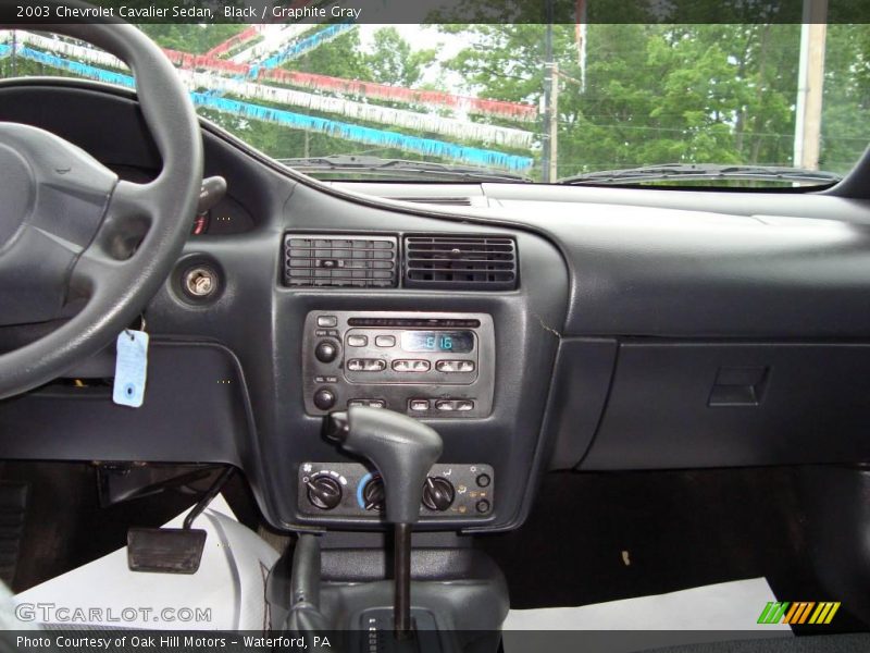 Black / Graphite Gray 2003 Chevrolet Cavalier Sedan