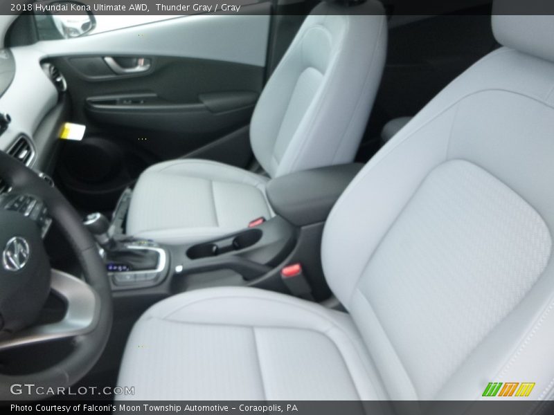 Thunder Gray / Gray 2018 Hyundai Kona Ultimate AWD