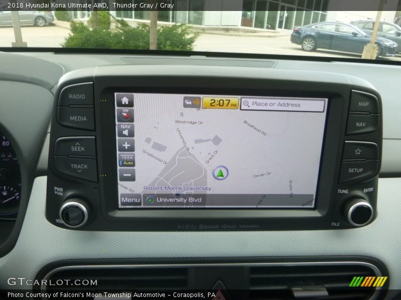Thunder Gray / Gray 2018 Hyundai Kona Ultimate AWD