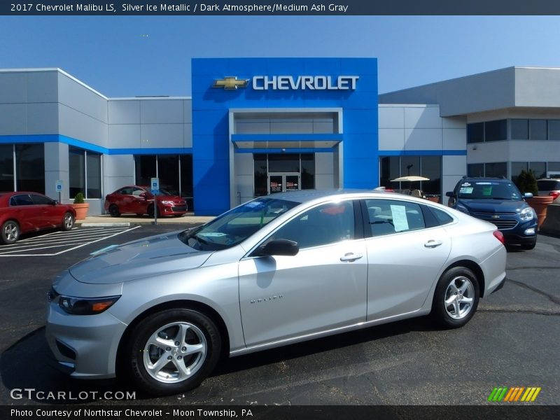 Silver Ice Metallic / Dark Atmosphere/Medium Ash Gray 2017 Chevrolet Malibu LS