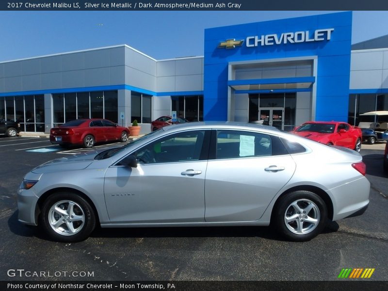 Silver Ice Metallic / Dark Atmosphere/Medium Ash Gray 2017 Chevrolet Malibu LS