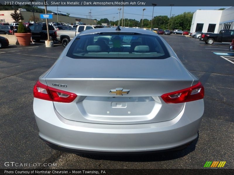 Silver Ice Metallic / Dark Atmosphere/Medium Ash Gray 2017 Chevrolet Malibu LS