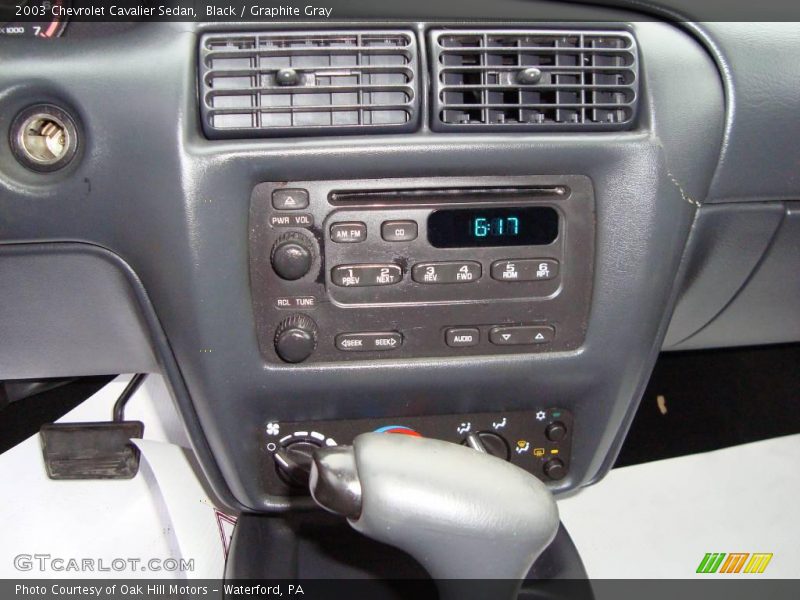 Black / Graphite Gray 2003 Chevrolet Cavalier Sedan