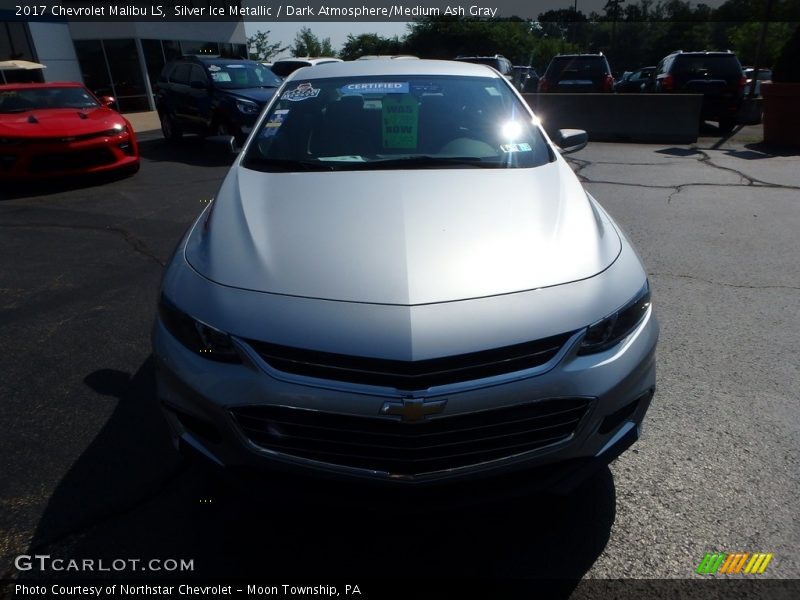 Silver Ice Metallic / Dark Atmosphere/Medium Ash Gray 2017 Chevrolet Malibu LS