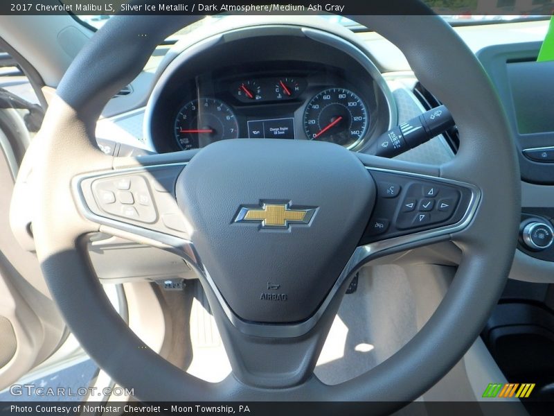 Silver Ice Metallic / Dark Atmosphere/Medium Ash Gray 2017 Chevrolet Malibu LS
