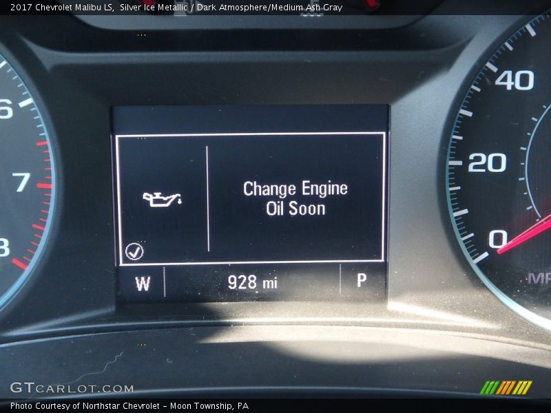 Silver Ice Metallic / Dark Atmosphere/Medium Ash Gray 2017 Chevrolet Malibu LS
