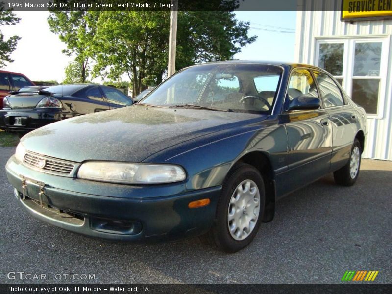 Hunter Green Pearl Metallic / Beige 1995 Mazda 626 DX