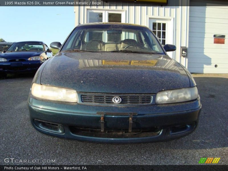 Hunter Green Pearl Metallic / Beige 1995 Mazda 626 DX