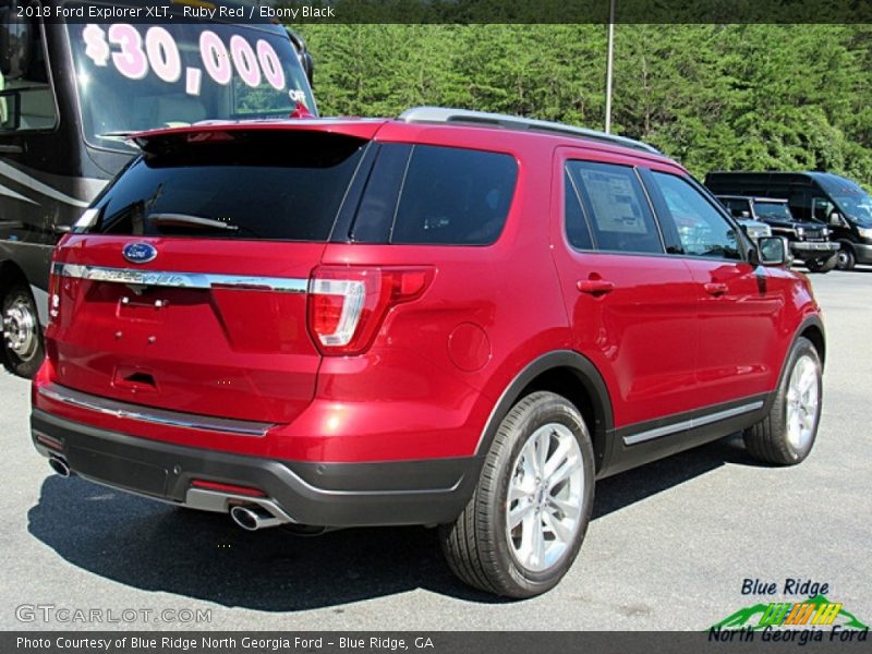Ruby Red / Ebony Black 2018 Ford Explorer XLT