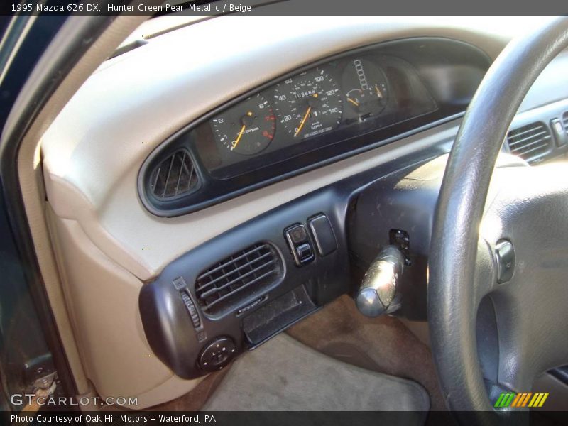Hunter Green Pearl Metallic / Beige 1995 Mazda 626 DX