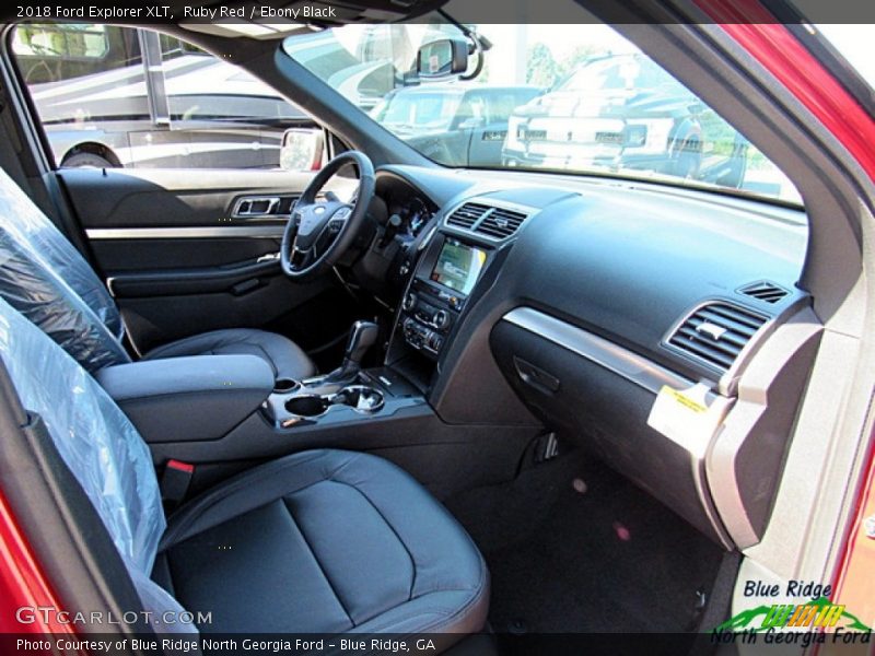 Ruby Red / Ebony Black 2018 Ford Explorer XLT
