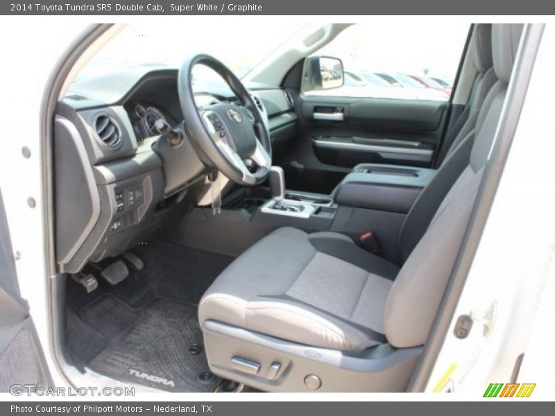 Super White / Graphite 2014 Toyota Tundra SR5 Double Cab