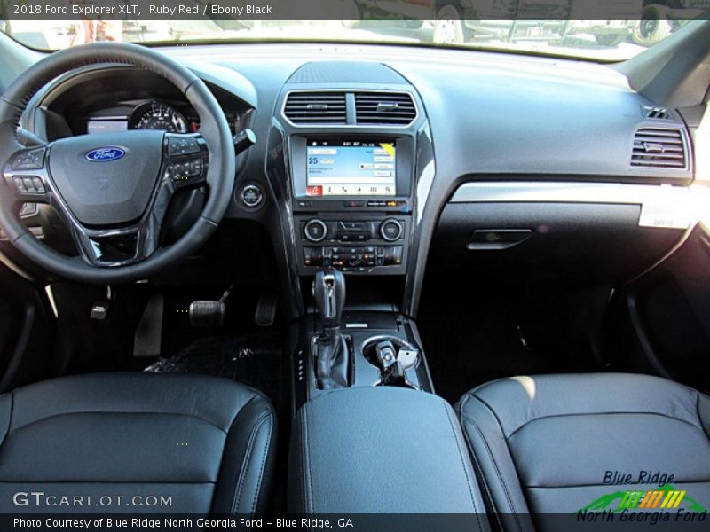 Ruby Red / Ebony Black 2018 Ford Explorer XLT