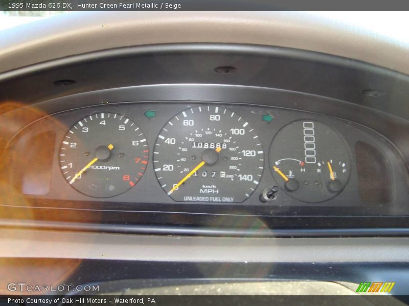 Hunter Green Pearl Metallic / Beige 1995 Mazda 626 DX