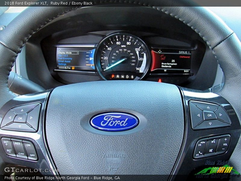 Ruby Red / Ebony Black 2018 Ford Explorer XLT