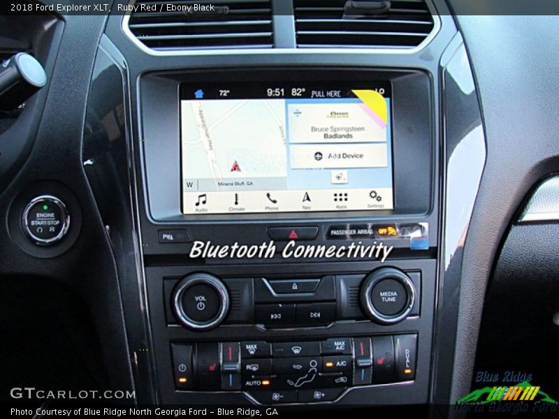 Ruby Red / Ebony Black 2018 Ford Explorer XLT