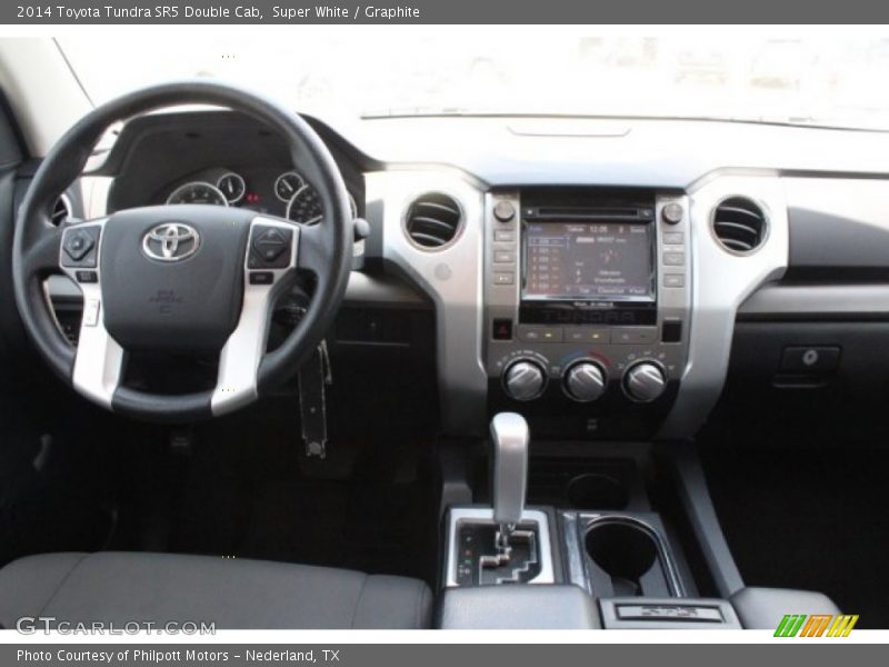 Super White / Graphite 2014 Toyota Tundra SR5 Double Cab