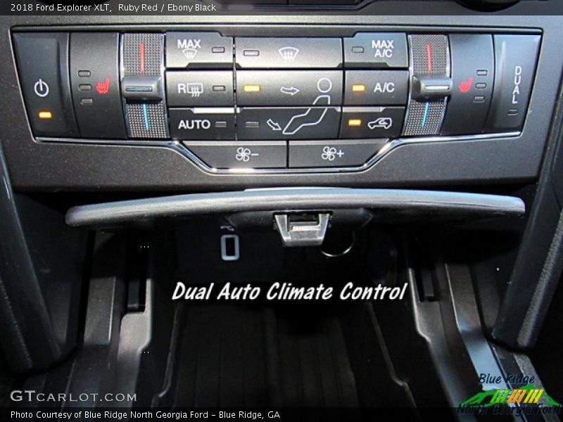 Ruby Red / Ebony Black 2018 Ford Explorer XLT
