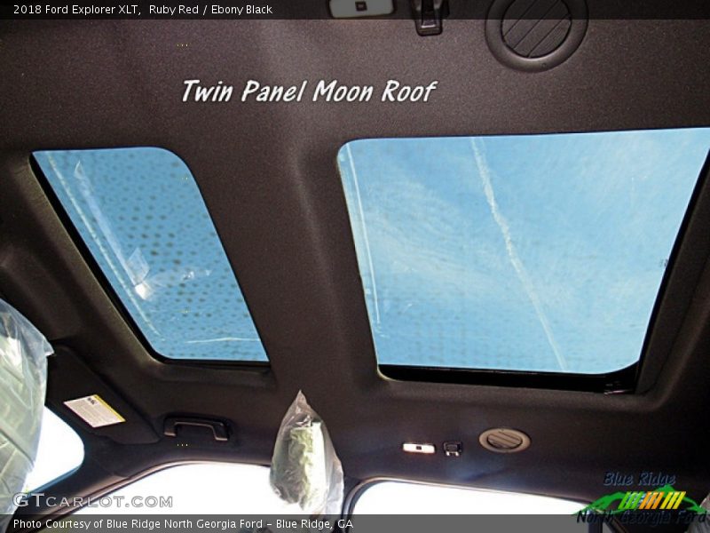Ruby Red / Ebony Black 2018 Ford Explorer XLT