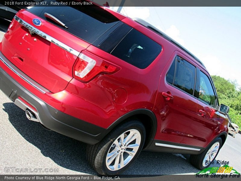 Ruby Red / Ebony Black 2018 Ford Explorer XLT