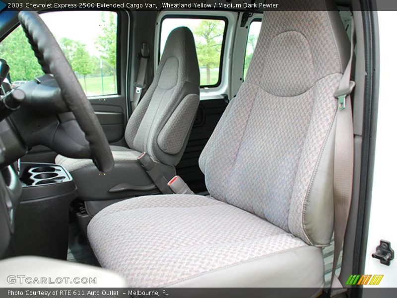 Wheatland Yellow / Medium Dark Pewter 2003 Chevrolet Express 2500 Extended Cargo Van
